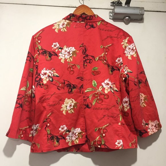 VINTAGE NANCY BOLEN PRINTED JACKETS SIZE 14 - Picture 5 of 9